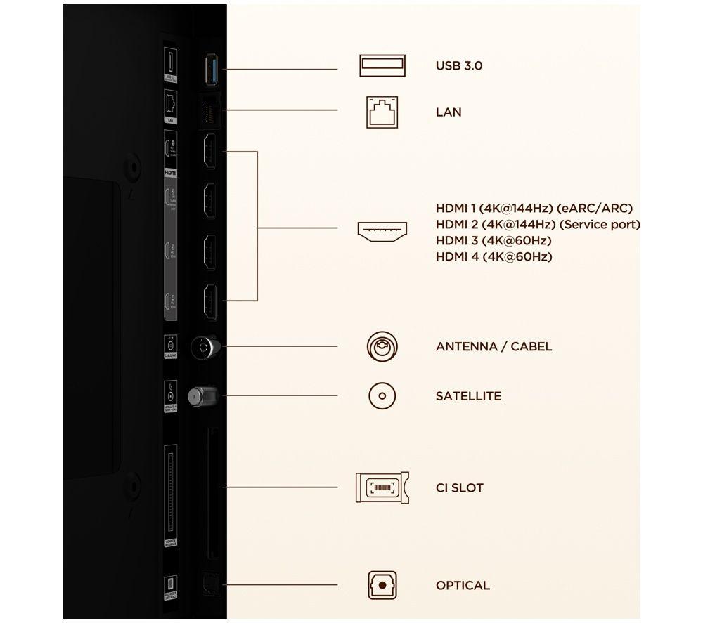 TCL NXTVISION A400 Pro 75" QLED 4K HDR Smart Google TV - 75A400 PRO-UK