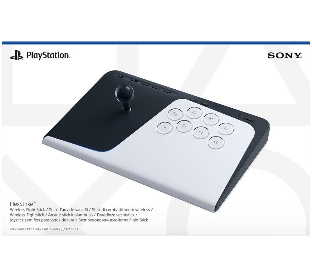 Mando Arcade Inalámbrico Flexstrike de PLAYSTATION - Blanco y Negro