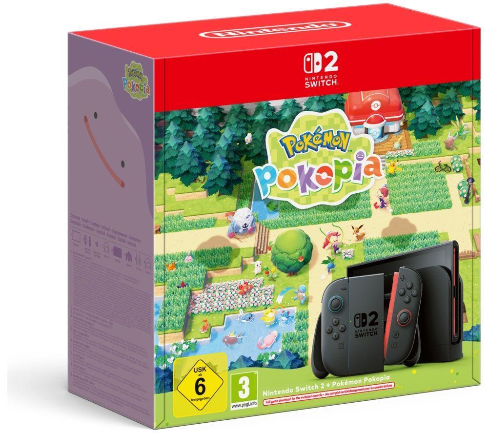 NINTENDO Switch 2 Pokemon Pokopia & Kraken X Lite 7.1 Gaming Headset Bundle