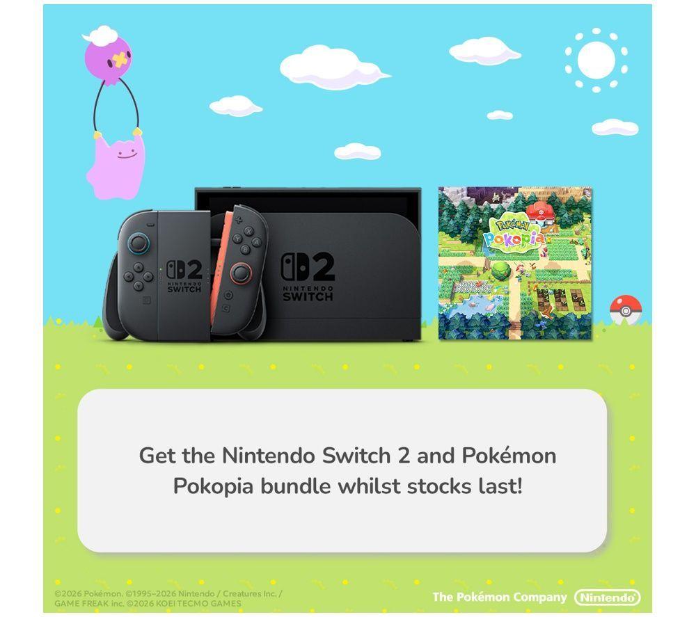 NINTENDO Switch 2 Pokemon Pokopia & NS2 Joy-Con 2 Grips Bundle