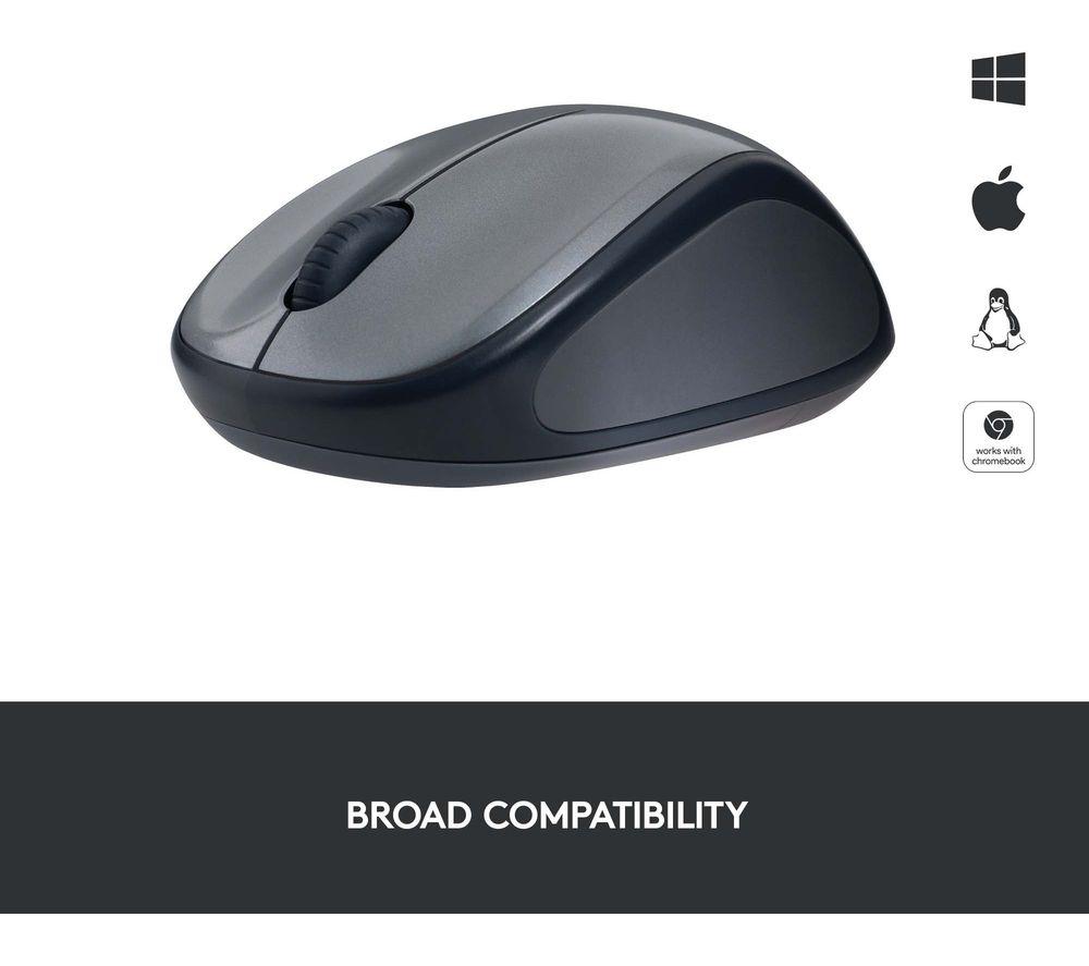 Mouse óptico inalámbrico LOGITECH M235 - Gris