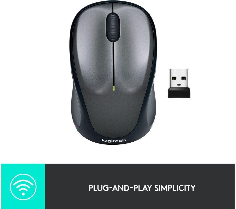 Mouse óptico inalámbrico LOGITECH M235 - Gris