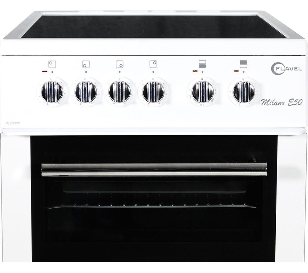 Cocina eléctrica de vitrocerámica FLAVEL MLB5CDW - Blanca