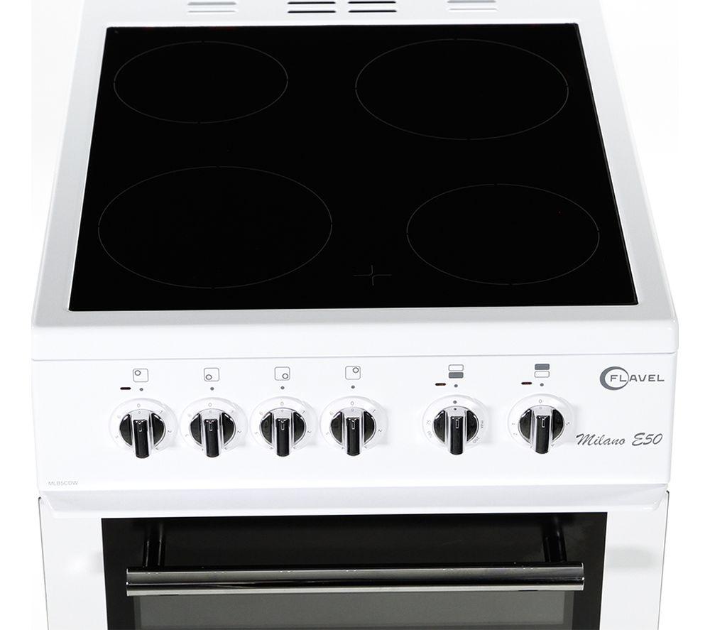 Cocina eléctrica de vitrocerámica FLAVEL MLB5CDW - Blanca