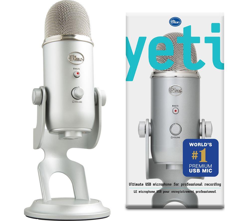 YETI USB Streaming Microphone - Silver