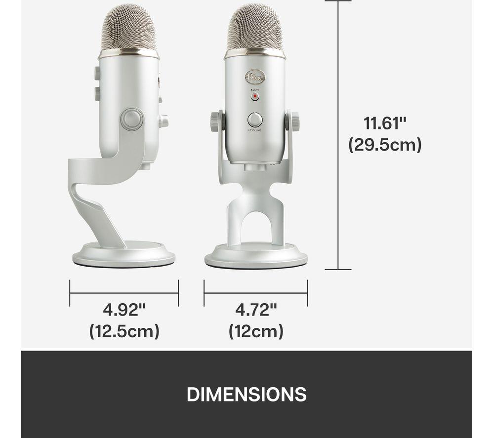 YETI USB Streaming Microphone - Silver