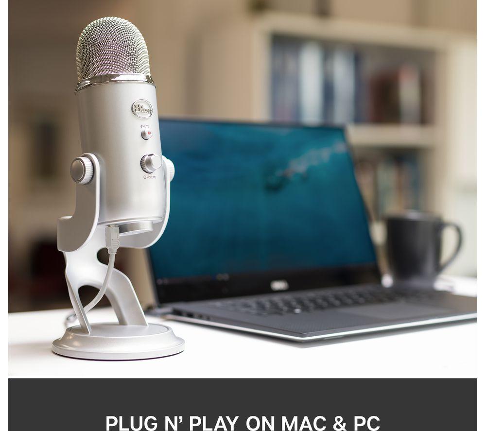 YETI USB Streaming Microphone - Silver