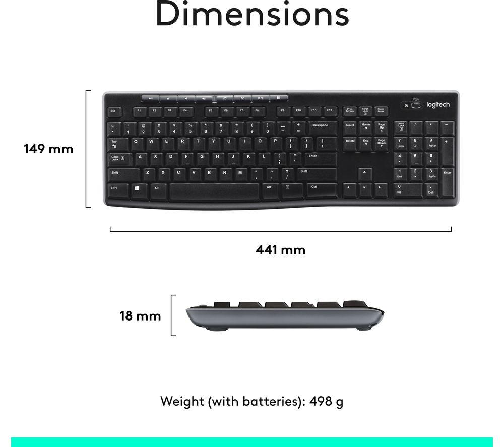 LOGITECH Combo MK270 Wireless Keyboard & Mouse Set