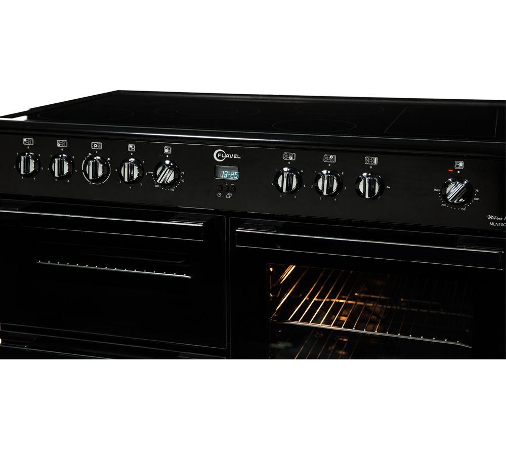FLAVEL Milano 100 MLN10CRK Electric Range Cooker - Black & Chrome