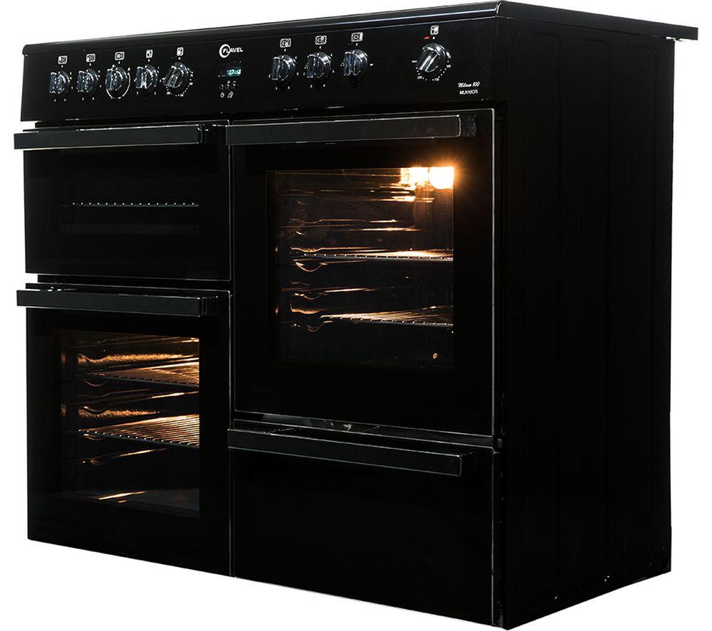 FLAVEL Milano 100 MLN10CRK Electric Range Cooker - Black & Chrome