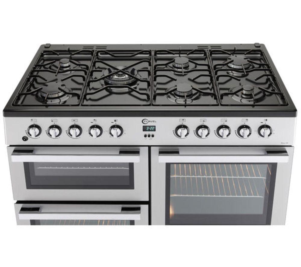Cocina de doble combustible FLAVEL MLN10FRS - Plata y cromo
