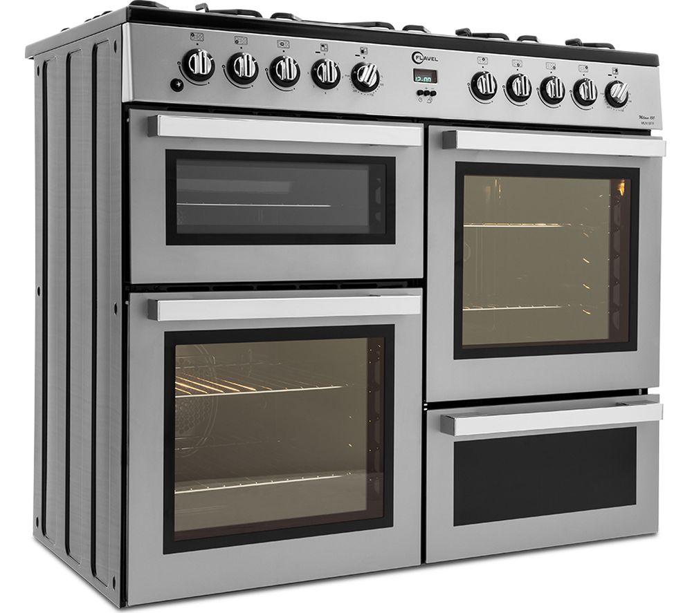 Cocina de doble combustible FLAVEL MLN10FRS - Plata y cromo