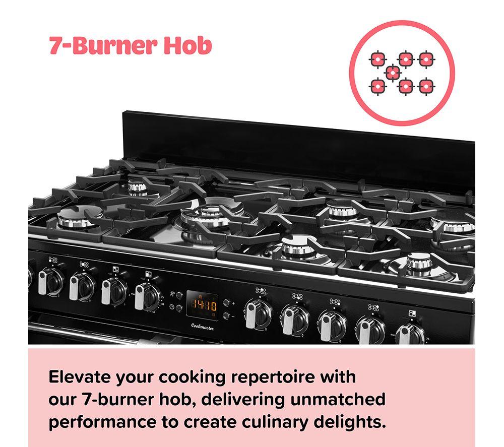 LEISURE Cookmaster CK100G232K Cocina de gas de 100 cm - Negro