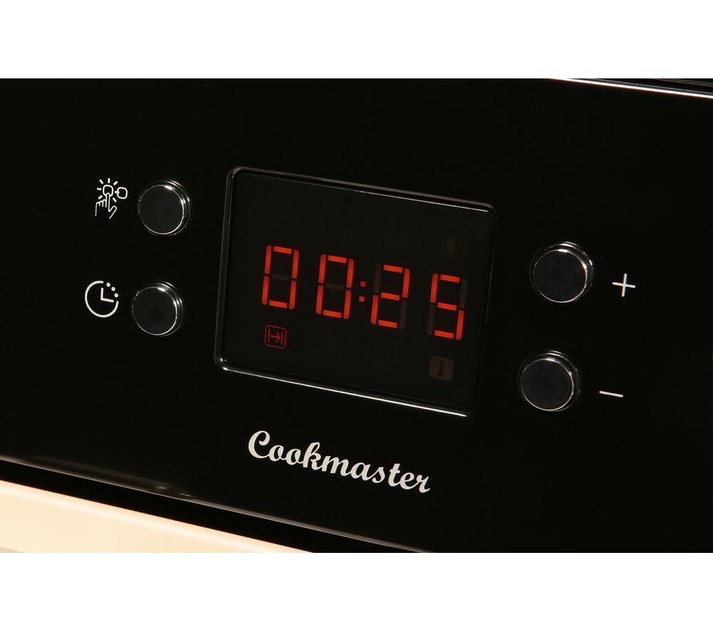 Cocina independiente LEISURE Cookmaster CK90G232C de doble combustible - Crema