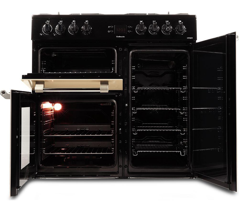 Cocina independiente LEISURE Cookmaster CK90G232C de doble combustible - Crema