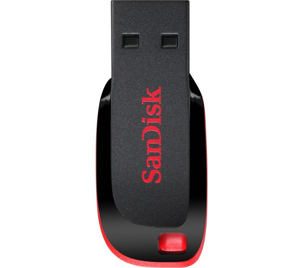 SANDISK Cruzer Blade USB 2.0 Memory Stick - 32 GB, Black
