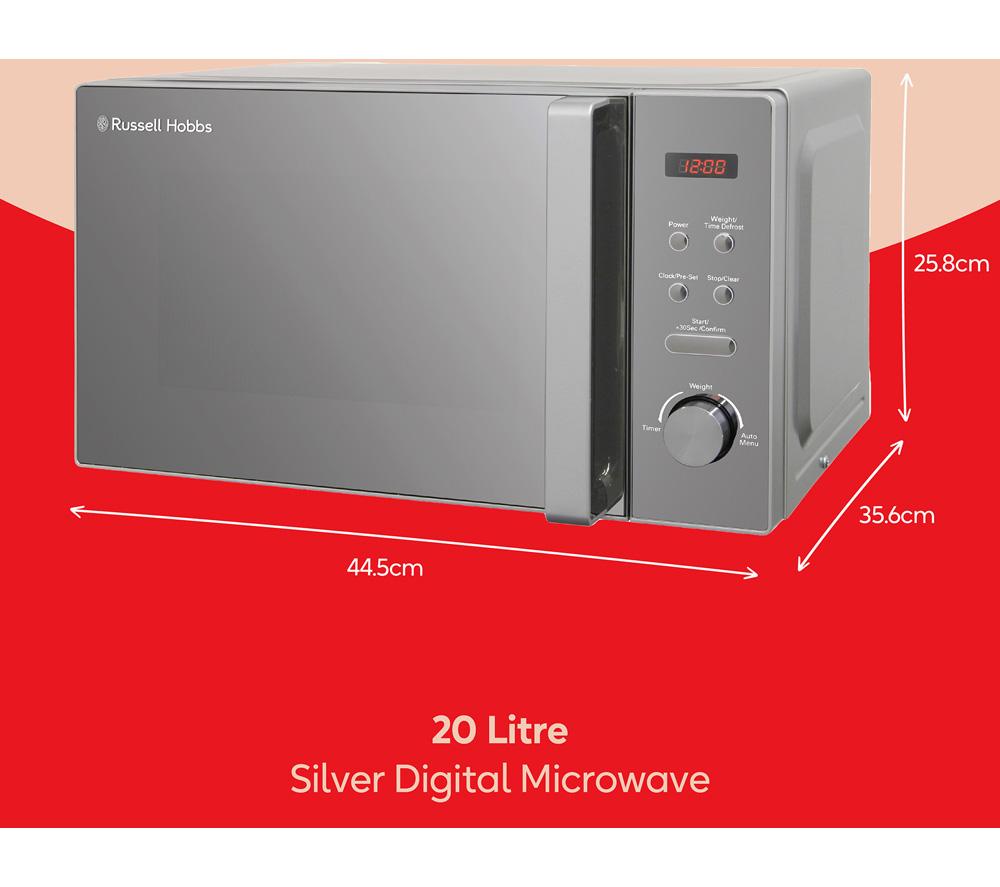 RUSSELL HOBBS RHM2076S Solo Mikrowelle - Silber