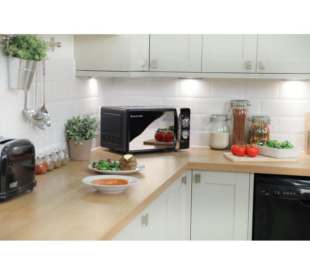 RUSSELL HOBBS RHMM701B Compact Solo Microwave - Black