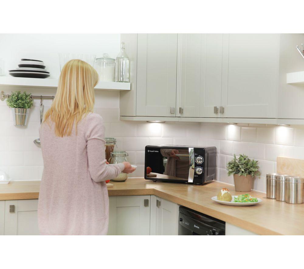RUSSELL HOBBS RHMM701B Compact Solo Microwave - Black