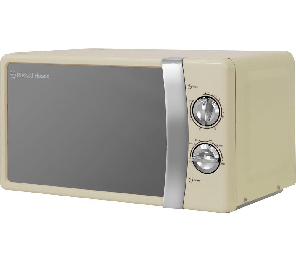 RUSSELL HOBBS RHMM701C Compact Solo Microwave - Cream