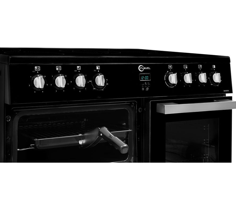 FLAVEL MLN9CRK Cocina eléctrica de cerámica de 90 cm - Negro