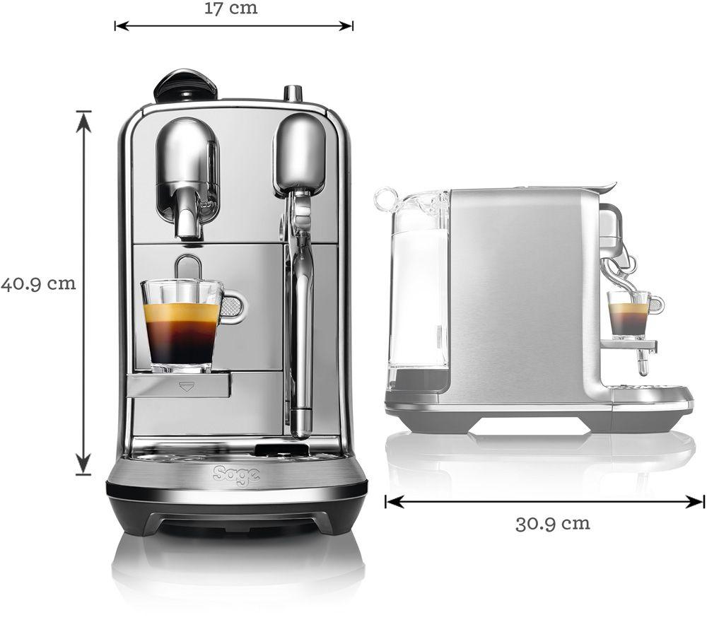 NESPRESSO by Sage Creatista Plus BNE800BSS Coffee Machine - Stainless Steel