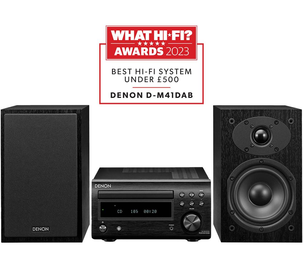 DENON DM-41DAB Wireless Traditional Hi-Fi System - Black