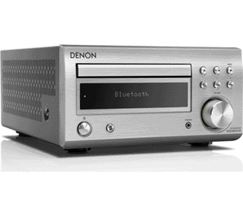DENON DM-41DAB Wireless Traditional Hi-Fi System - Premium Silver