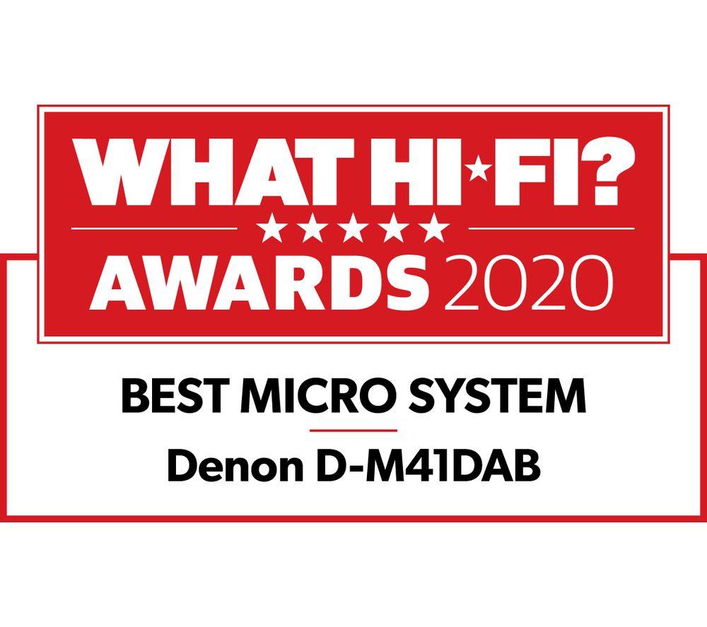 DENON DM-41DAB Wireless Traditional Hi-Fi System - Premium Silver
