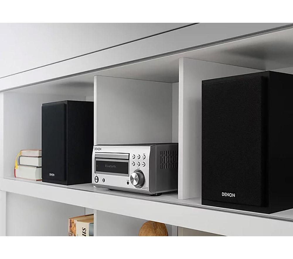 DENON DM-41DAB Wireless Traditional Hi-Fi System - Premium Silver