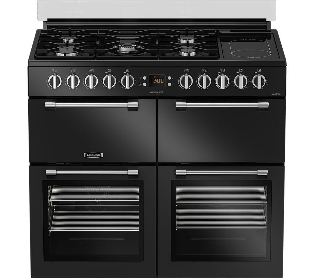 LEISURE Chefmaster CC100F521K 100 cm Dual Fuel Range Cooker - Black
