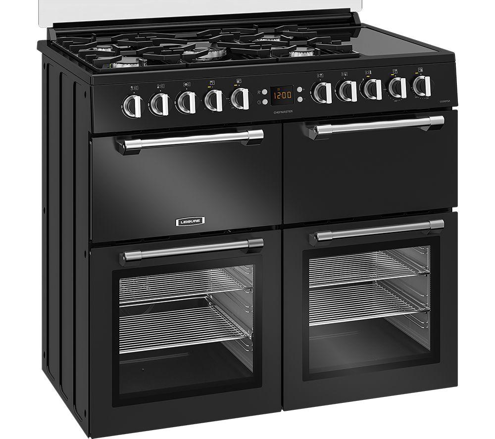 LEISURE Chefmaster CC100F521K 100 cm Dual Fuel Range Cooker - Black