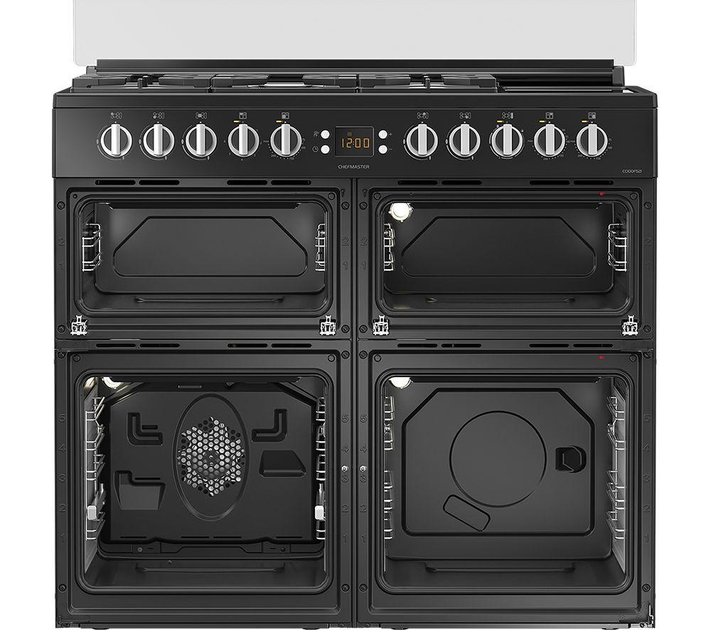 LEISURE Chefmaster CC100F521K 100 cm Dual Fuel Range Cooker - Black