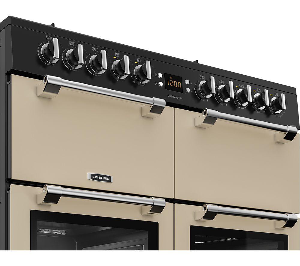 Cocina de doble combustible de 100 cm LEISURE Chefmaster CC100F521C - Crema y Negro
