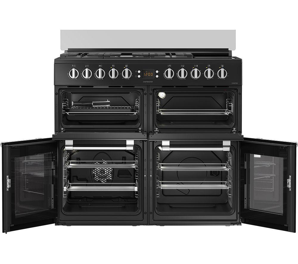 Cocina de doble combustible de 100 cm LEISURE Chefmaster CC100F521C - Crema y Negro