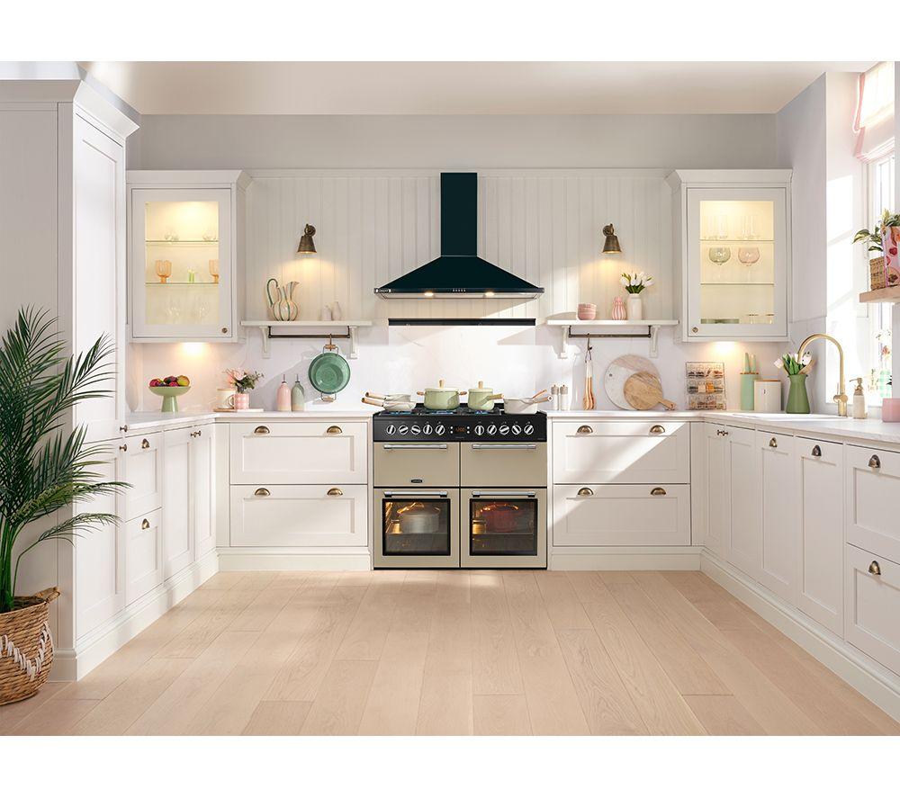 Cocina de doble combustible de 100 cm LEISURE Chefmaster CC100F521C - Crema y Negro