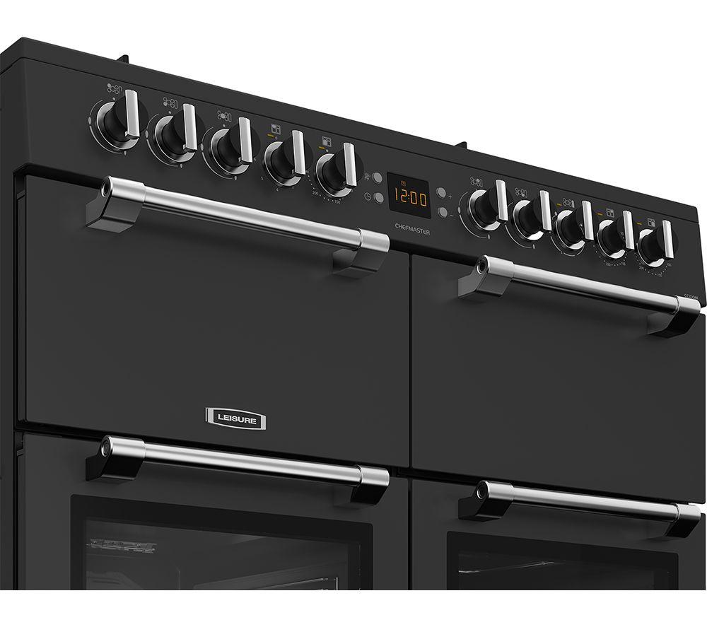 Cocina independiente de doble combustible LEISURE Chefmaster CC100F521T de 100 cm - Antracita