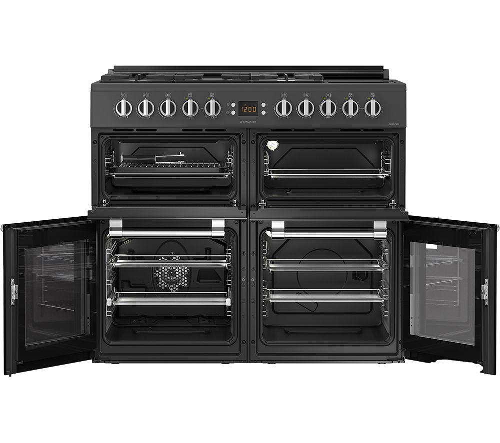 Cocina independiente de doble combustible LEISURE Chefmaster CC100F521T de 100 cm - Antracita