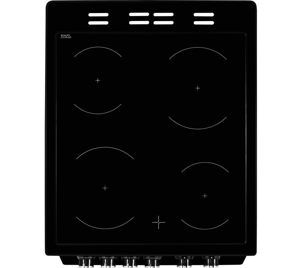 Cocina eléctrica de cerámica BEKO Pro KDVC563AK de 50 cm - Negra