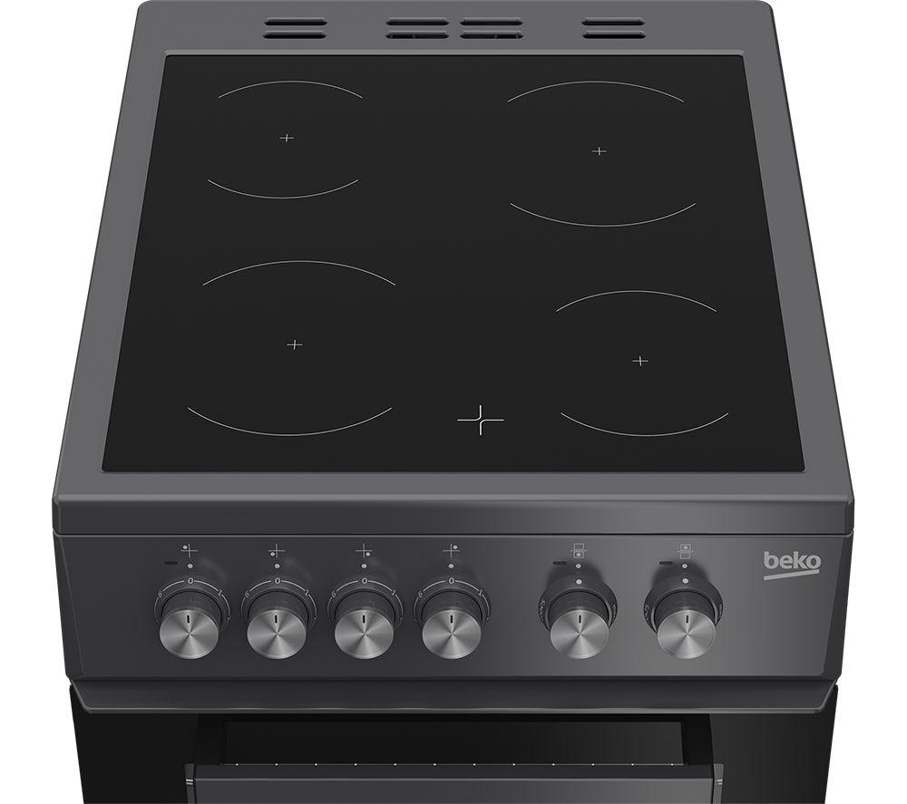 BEKO Pro KDVC563AA Cocina eléctrica de cerámica de 50 cm - Antracita