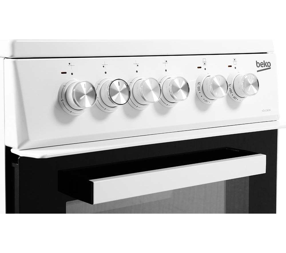 BEKO Pro KDVC563AW Cocina eléctrica de cerámica de 50 cm - Blanca