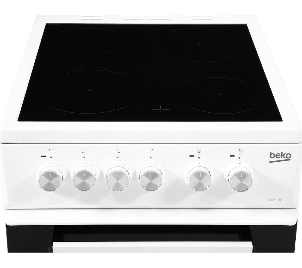 BEKO Pro KDVC563AW Cocina eléctrica de cerámica de 50 cm - Blanca