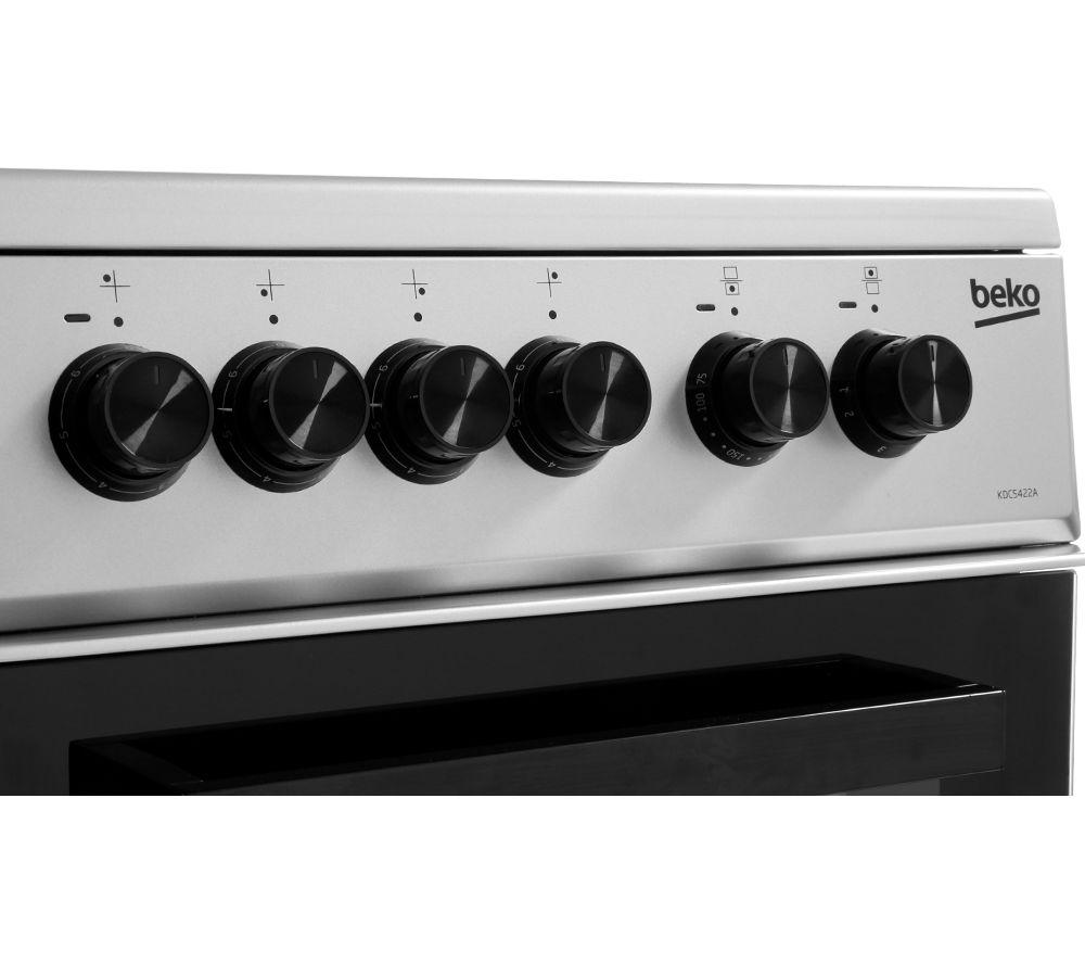 BEKO KDC5422AS 50 cm Electric Ceramic Cooker - Silver