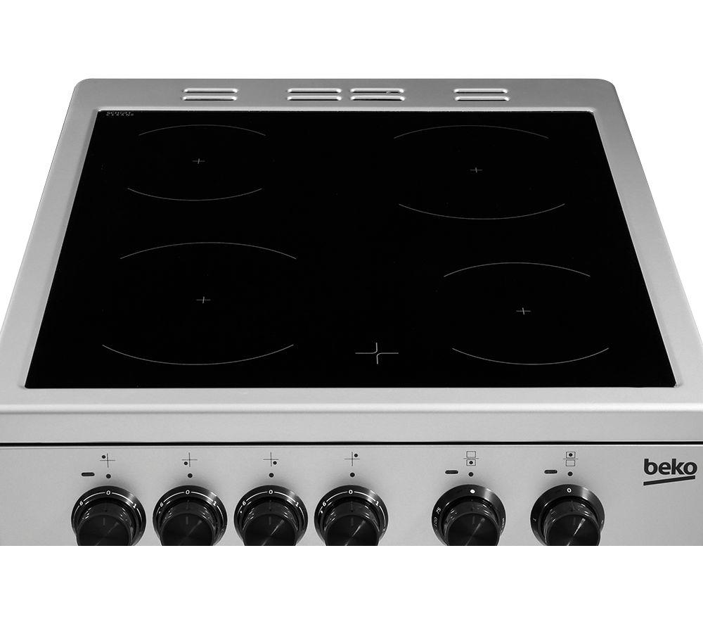 BEKO KDC5422AS Cocina eléctrica de cerámica de 50 cm - Plata