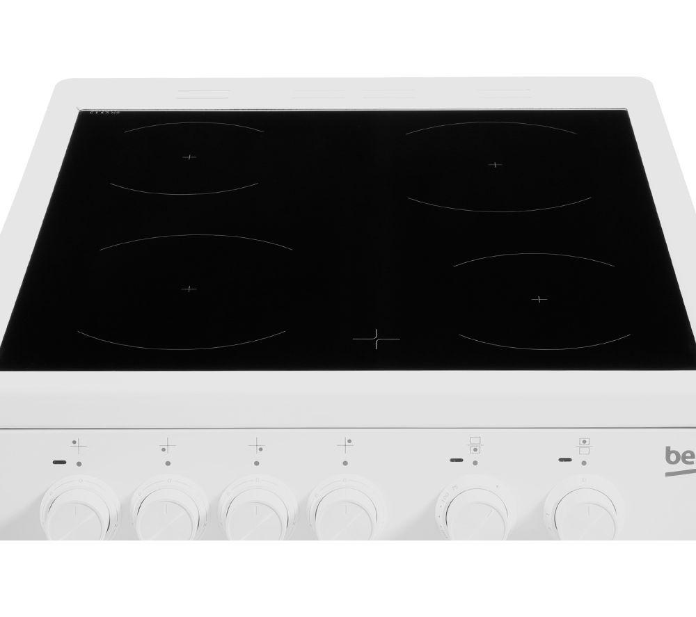 Cocina eléctrica de cerámica de 50 cm BEKO KDC5422AW - Blanca