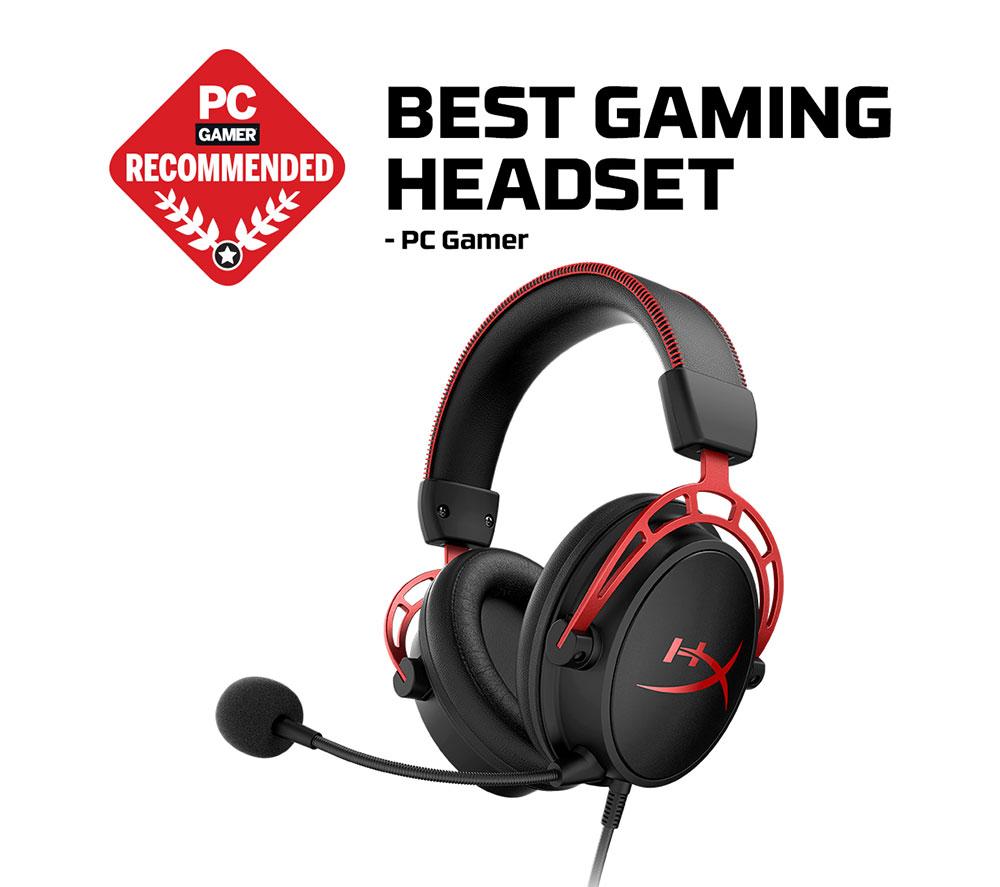 HYPERX Cloud Alpha kabelgebundenes Gaming-Headset Schwarz & Rot