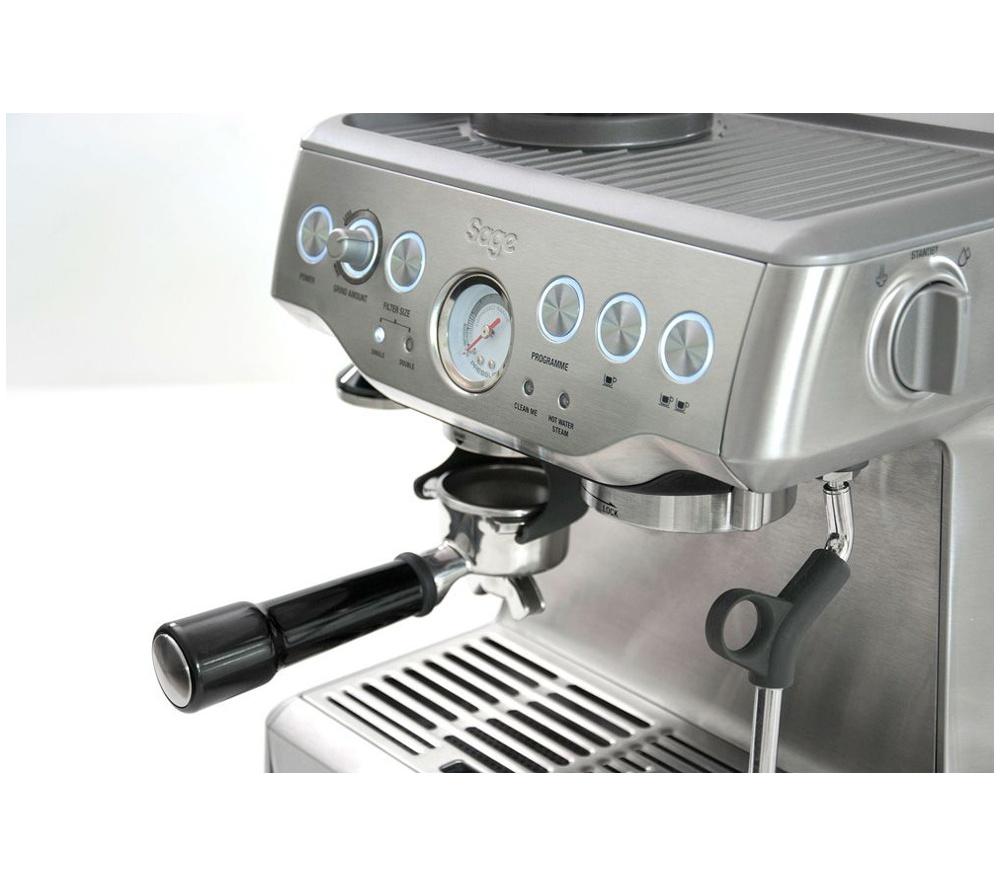 SAGE The Barista Express BES875 Bean to Cup Coffee Machine - Stainless Steel