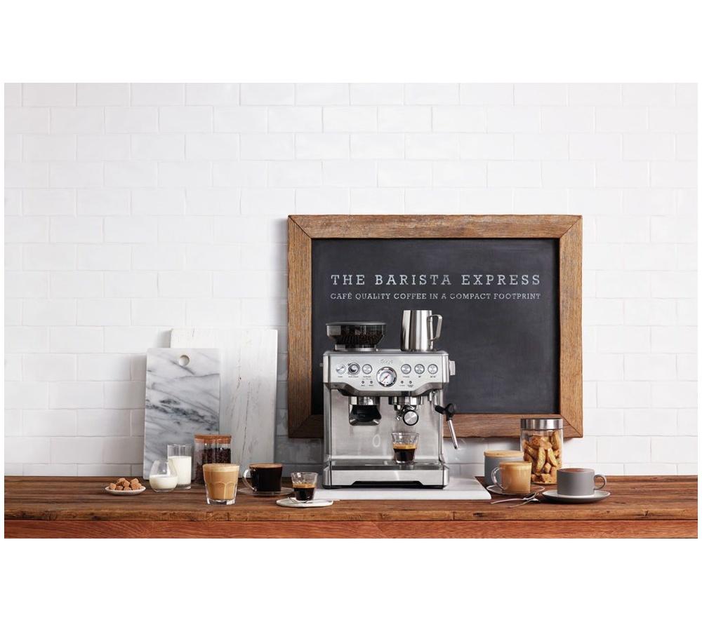 SAGE The Barista Express BES875 Bean to Cup Coffee Machine - Stainless Steel