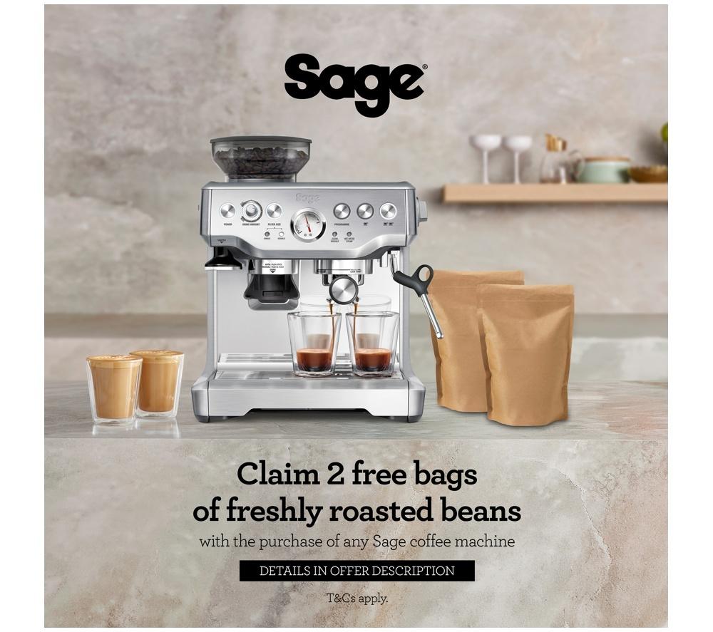 SAGE The Barista Express BES875 Bean to Cup Coffee Machine - Stainless Steel
