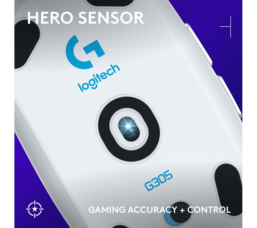 Ratón óptico inalámbrico para gaming LOGITECH G305 Lightspeed - Blanco